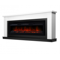 Каминокомплект: Очаг Electrolux Infinity EFP/P-1600ULS, портал Canto Long белый, черный